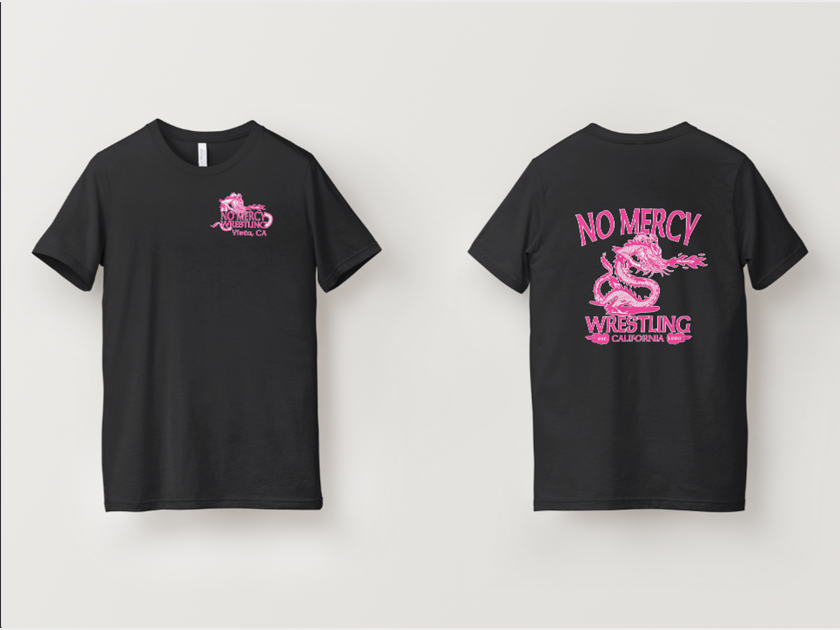 Black Tee - Pink Dragon