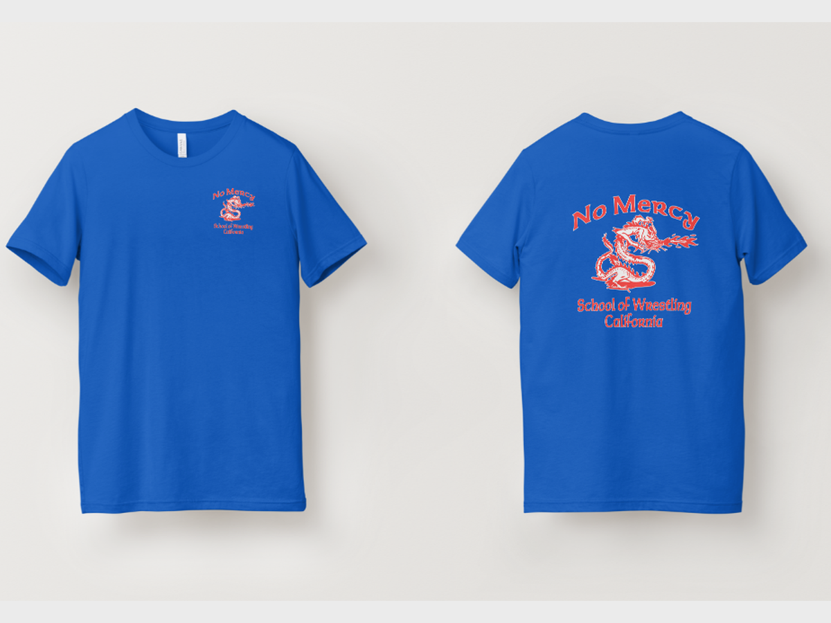 Blue Tee - Script Back