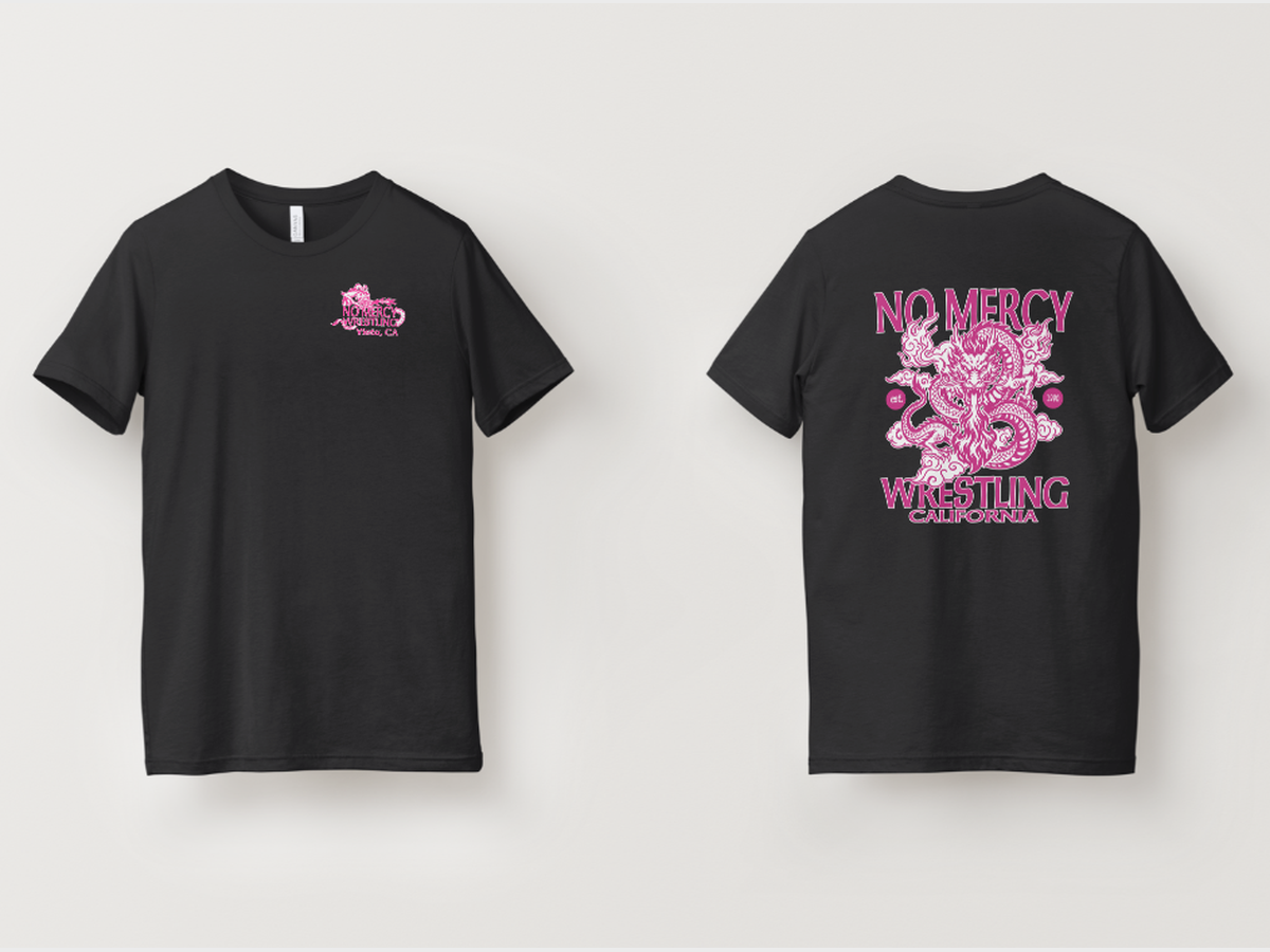 Black Tee - Pink Back B